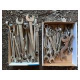 Box Lot of Assorted Open-End and Box Wrenches
