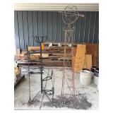 Metal Garden Stands, Tallest 70 Inches