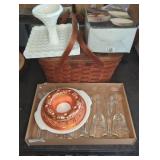 Glassware, Cake Stand, Basket, Mold
