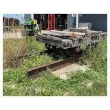 Wood and Metal Rail Cart on Tracks, ~41' x 55'