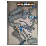 Brass Plumbing Valves and Fittings Lot