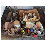 Paint Cans and Automotive Fluids Lot