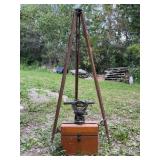 David White Company Surveyor Transit & Wood