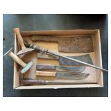 Kitchen Butcher Tools and Knives Lot