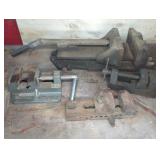 Metal Bench Vises and Clamps Lot