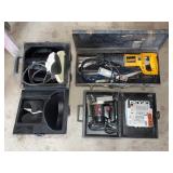 Power Tool Lot With DeWalt, Craftsman, Ridgid