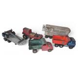 Pressed Steel Toy Trucks and Tractor Assortment