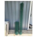 Two Green Chain Link Fence Rolls 30' and 72' Tal