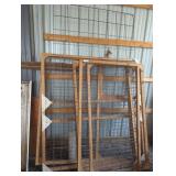 Wood Framed Wire Livestock Panels Assortment
