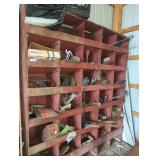 Contents of Wood Cubby Organizer