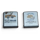 Two Zippo Measuring Tapes With Tractor Advertising