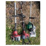 Homelite And Weed Eater Gas String Trimmers Lot