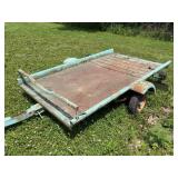 5'x8' Single-Axle Utility Trailer with Steel Deck