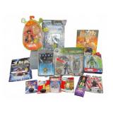 Carded Action Figures and Keychains Lot