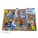 Toy Lot With Action Figures And Novelties
