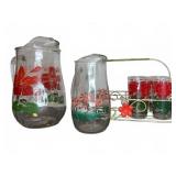Glass Pitchers And Tumblers Floral