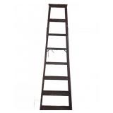 Wooden Step Ladder With Metal Brackets