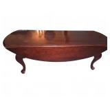 Mahogany-Finish Wooden Coffee Table
