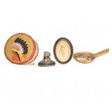 Native American Drum, Figurine, Art and Arrowhead