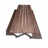 Wooden Picnic Table With  Benches