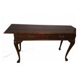 Wooden Console Table With Two Drawers