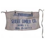Genesee Lumber Co. Canvas Apron Batavia NY