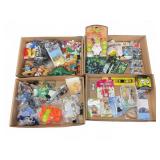 Toy Lot With Action Figures And Keychains