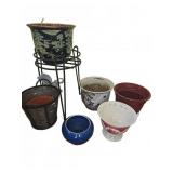 Decorative Ceramic and Metal Planters