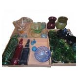 Colored Glassware And Vases Collection