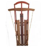 Wood And Metal Snow Sled