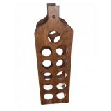 Wooden 10-Bottle Wine Rack