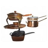 Aubus French Copper Cookware  With Bain-Marie