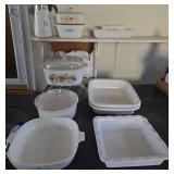 CorningWare Casserole and Bakeware Lot Assorted