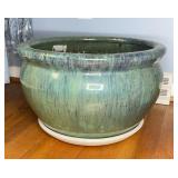 Large Green Ceramic Planter Pot