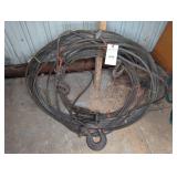 Steel Wire Rope with Heavy Duty Hooks and Pulley