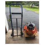 Ridgid 6-Gallon Air Compressor and Steel Dolley