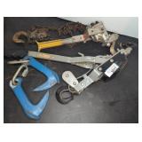 Chain Hoist, Come Along, and Lifting Hooks Lot