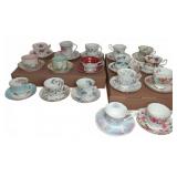 Vintage Bone China Teacups and Saucers