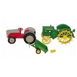 Ford and John Deere Die-Cast Tractor Toys Lot