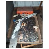 Chainsaw Bars, 16 Chains, and Sharpening Tool Set