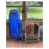 Outdoor Items Including Sled Chair Feeder