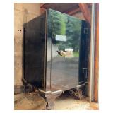 Black Steel Safe on Casters, 25x25x39, No Combo