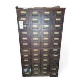 Multi-Drawer Wood Cabinet with Metal Pulls