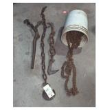 Heavy Duty Steel Chains, Binder and Hook