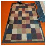 Multicolor Geometric Pattern Area Rug