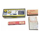 QEP 13" Tile Cutter and Assorted Tool Attachments