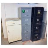 Metal File Cabinets And Storage Cabinet Lot