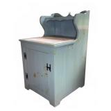 Painted Wood Washstand with Marble Top 22x24x37