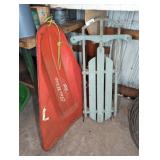 Sno Wing Metal Sled and Wood Snow Sled Pair