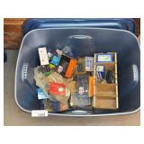 Bin of Assorted Screws, Hardware, and Fasteners